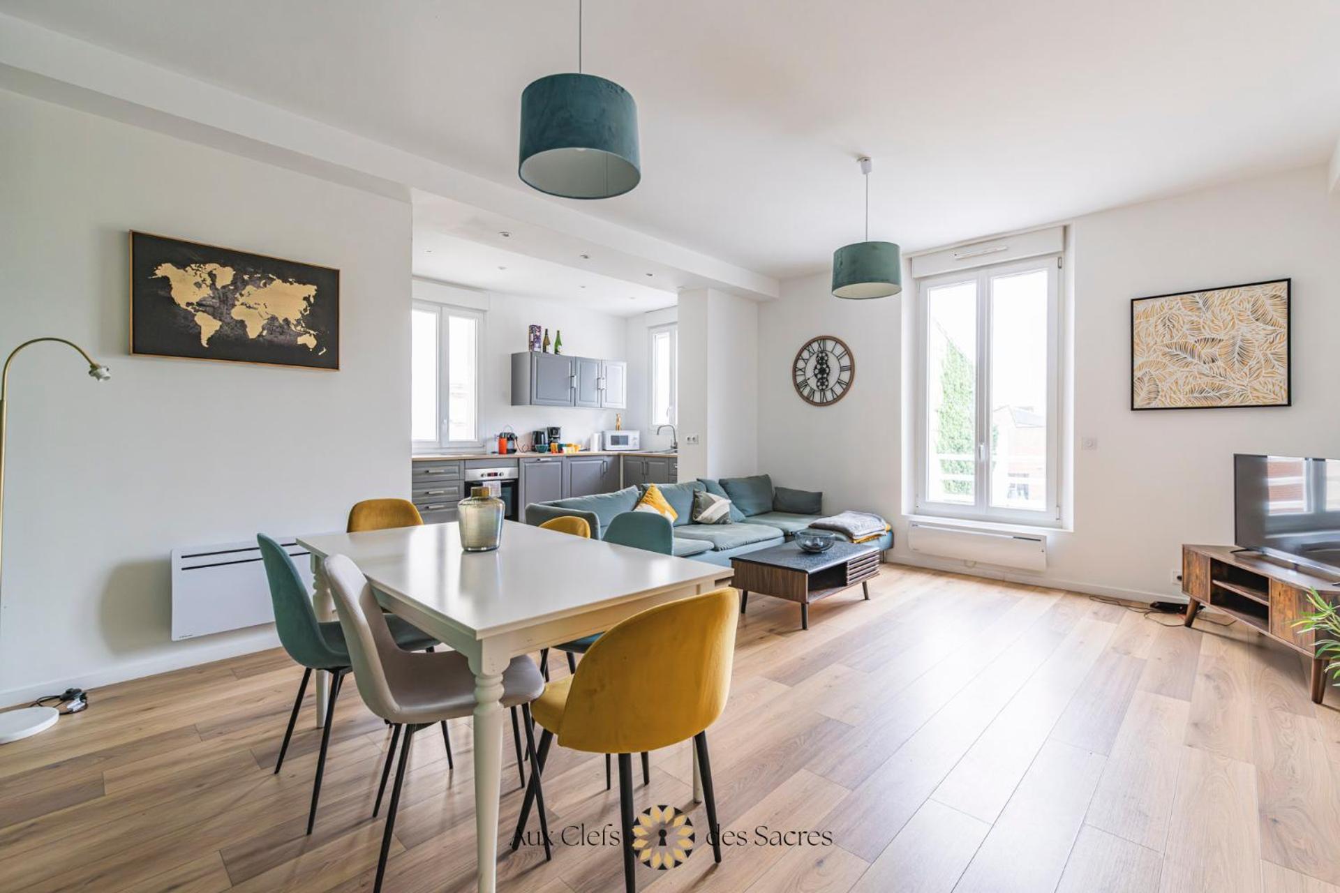 Ponsardin #55 Spacieux Appartement 3 Ch 6 Couchages 兰斯 外观 照片